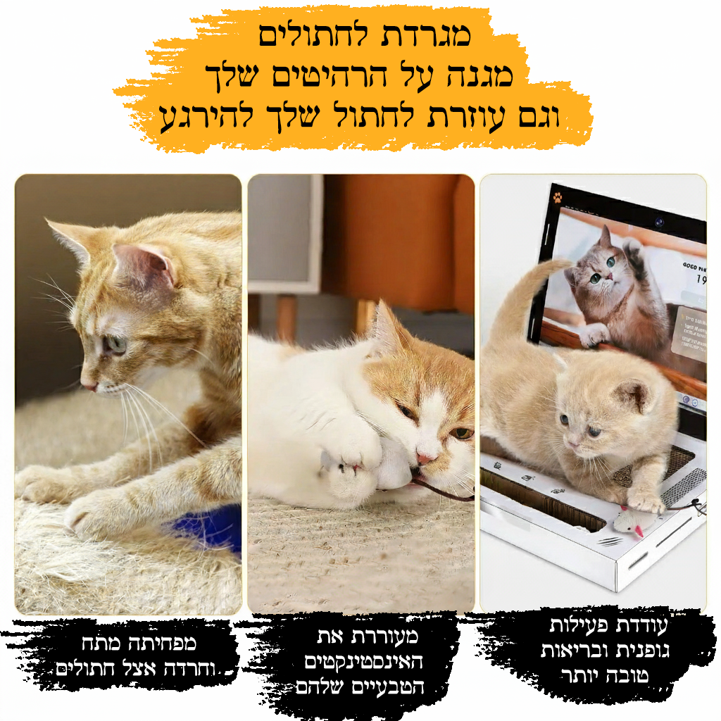 מגרדת חתולים דמוי מחשב נייד