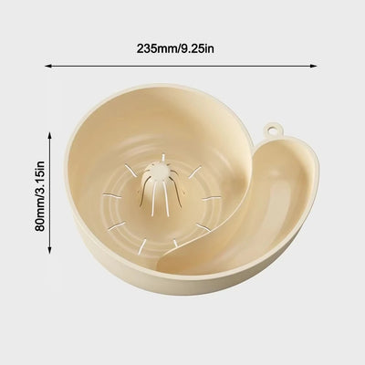 🥬 קערת שטיפה חכמה לפירות וירקות – 4 ב־1 לניקוי, סינון והגשה מושלמת!