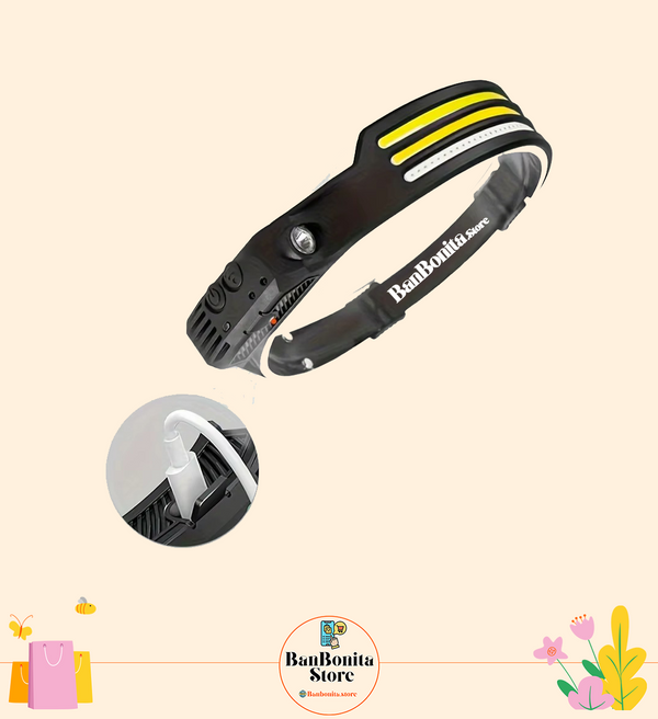 פנס ראש חכם עם חיישן תנועה וטעינה ב-USB – תאורה מושלמת לכל הרפתקה