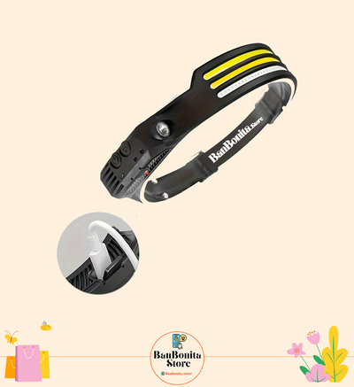 פנס ראש חכם עם חיישן תנועה וטעינה ב-USB – תאורה מושלמת לכל הרפתקה